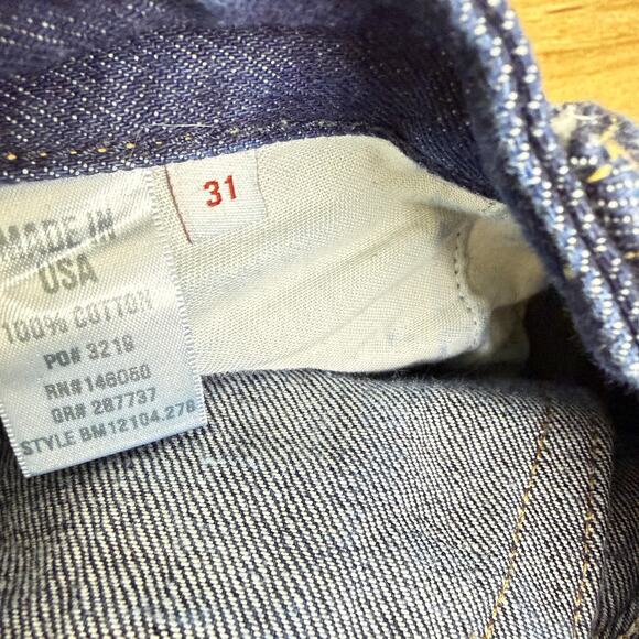 Buck Mason Selvedge Jeans Mens 31
Blue Denim Cotton Button Fly 31x32.5 - Picture 9 of 11